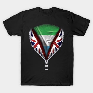 Sierra Leonean Flag  Sierra Leone Flag zipped British Flag - Gift for Sierra Leonean From Sierra Leone T-Shirt